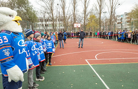 В школе №56 открыта новая спортивная площадка